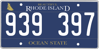 RI license plate 939397