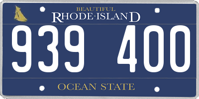RI license plate 939400
