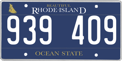 RI license plate 939409