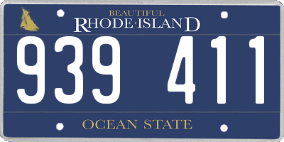 RI license plate 939411