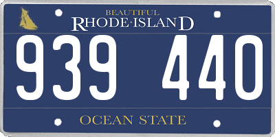 RI license plate 939440