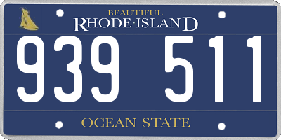 RI license plate 939511