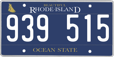 RI license plate 939515
