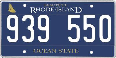 RI license plate 939550
