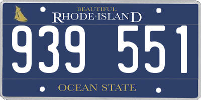 RI license plate 939551