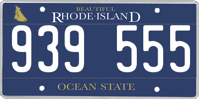 RI license plate 939555