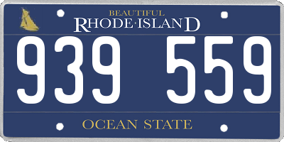 RI license plate 939559