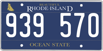 RI license plate 939570