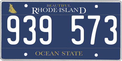 RI license plate 939573