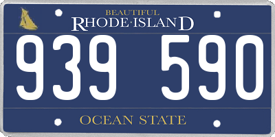 RI license plate 939590