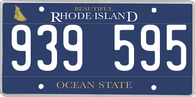 RI license plate 939595