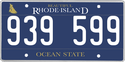 RI license plate 939599