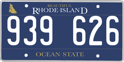 RI license plate 939626