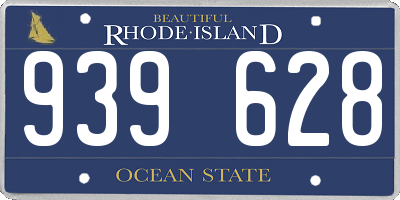 RI license plate 939628