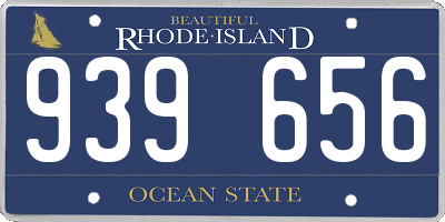 RI license plate 939656