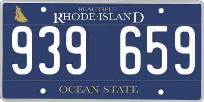RI license plate 939659