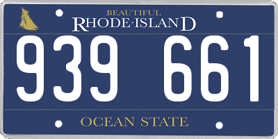 RI license plate 939661