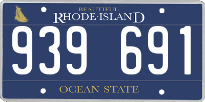 RI license plate 939691