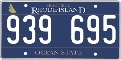 RI license plate 939695