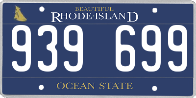 RI license plate 939699