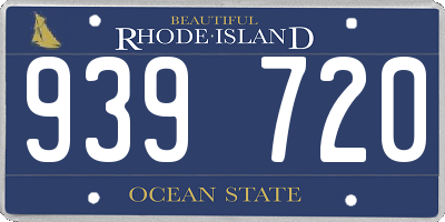 RI license plate 939720