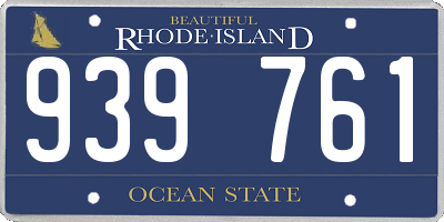 RI license plate 939761