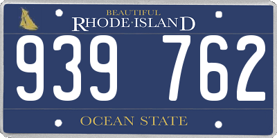 RI license plate 939762