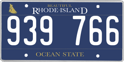 RI license plate 939766