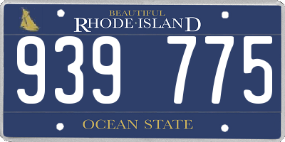 RI license plate 939775
