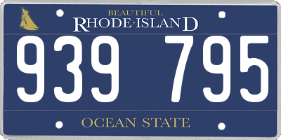 RI license plate 939795