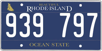 RI license plate 939797