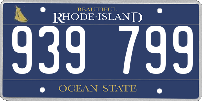 RI license plate 939799