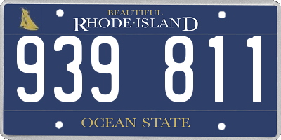 RI license plate 939811