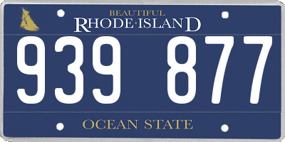 RI license plate 939877