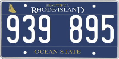 RI license plate 939895