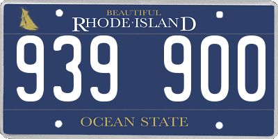 RI license plate 939900