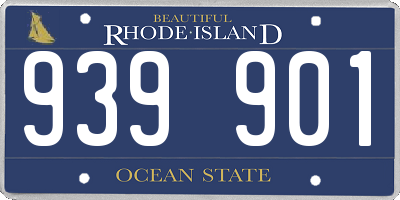RI license plate 939901
