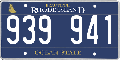 RI license plate 939941