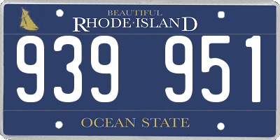 RI license plate 939951