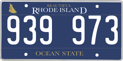 RI license plate 939973
