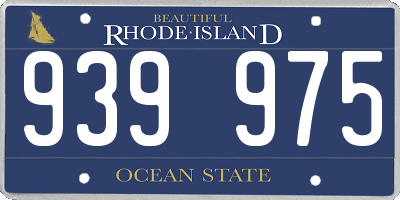 RI license plate 939975