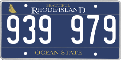 RI license plate 939979