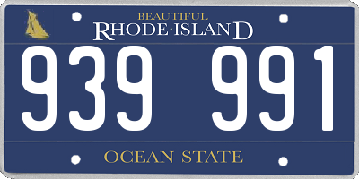 RI license plate 939991
