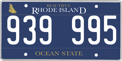 RI license plate 939995