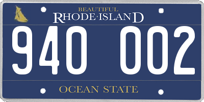 RI license plate 940002