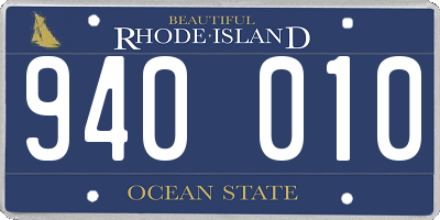 RI license plate 940010