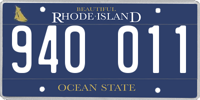 RI license plate 940011