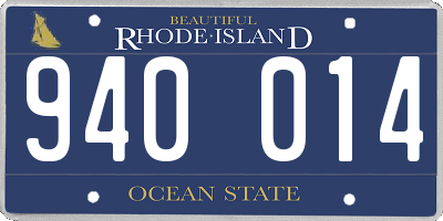 RI license plate 940014