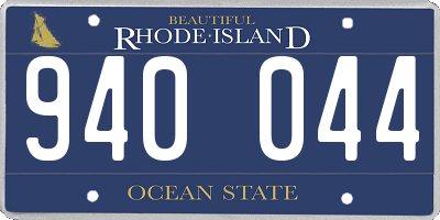 RI license plate 940044