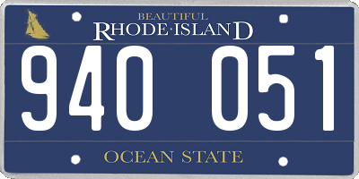RI license plate 940051
